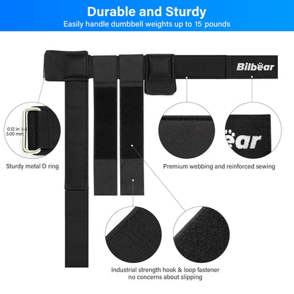 Tibialis Trainer Strap for Shin Splint Relief,Adjustable Dumbbell Foot Attachment for Hip Flexor Raises,Dumbbell ankle strap for weight Lifting,Relieve Leg Pain Increase Range of Motion