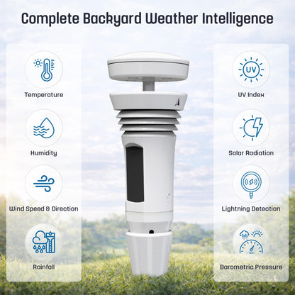 Tempest Weather Station with Built-in Wind Meter, Rain Gauge, and Accurate Weather Forecasts, Wireless, App and Alexa Enabled