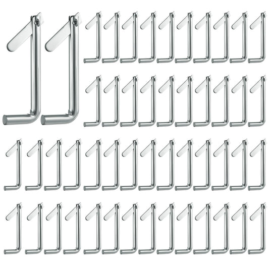 AOKLIT 50Pcs Galvanized Steel Scaffolding Toggle Pins, Scaffold Metal Locking Pins for Architecture, Furniture Installation, and Home DIY
