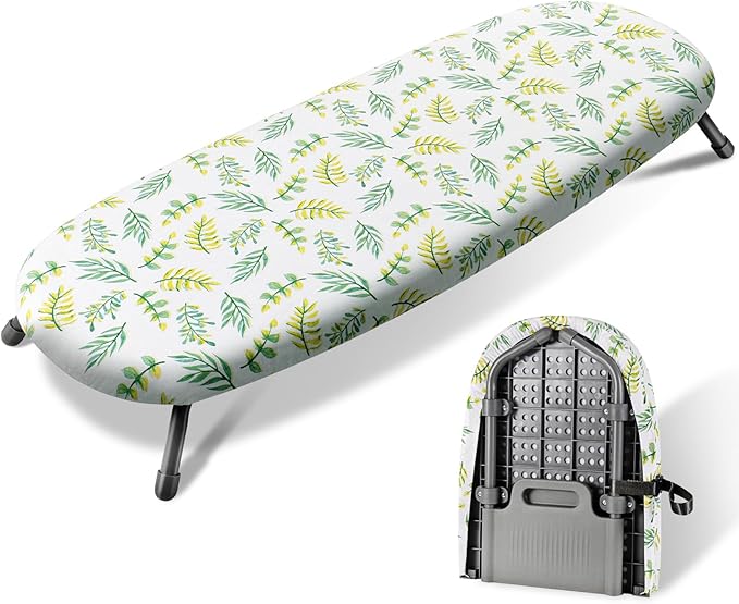 SheeChung Small Ironing Board 12"x32", Table Top Mini Ironing Boards