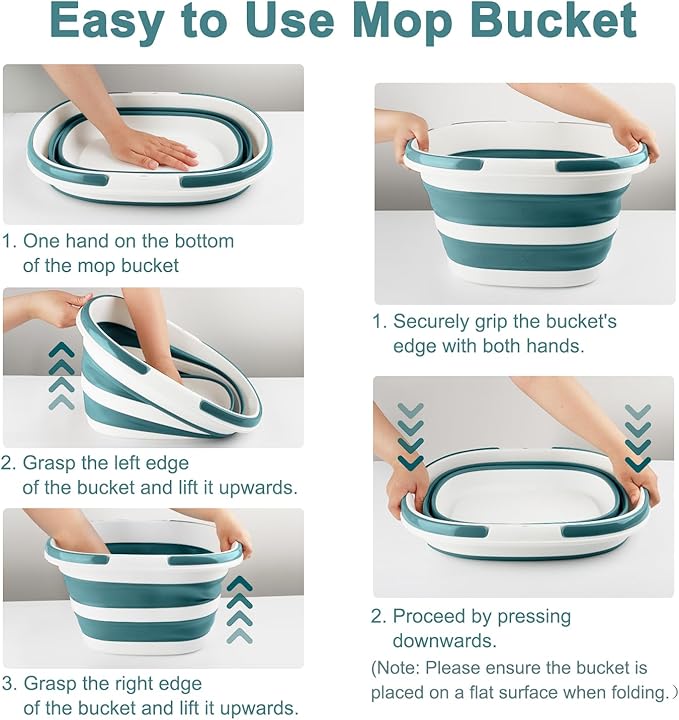 Collapsible Mop Bucket with Handle