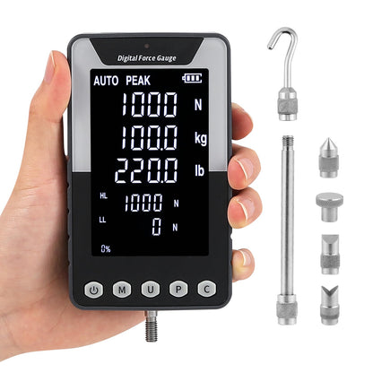 Mxmoonfree 1000N Digital Force Gauge Push Pull Meter with USB Output