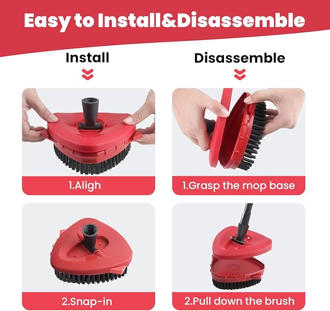 2 Pack Scrub Brush Attachment Compatible