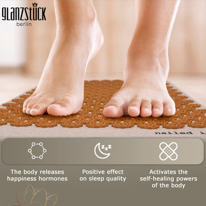 Glanzstück Berlin® Health Collection XXL Acupressure Mat Set for Full Body for Tension Headaches Back Pain Stress