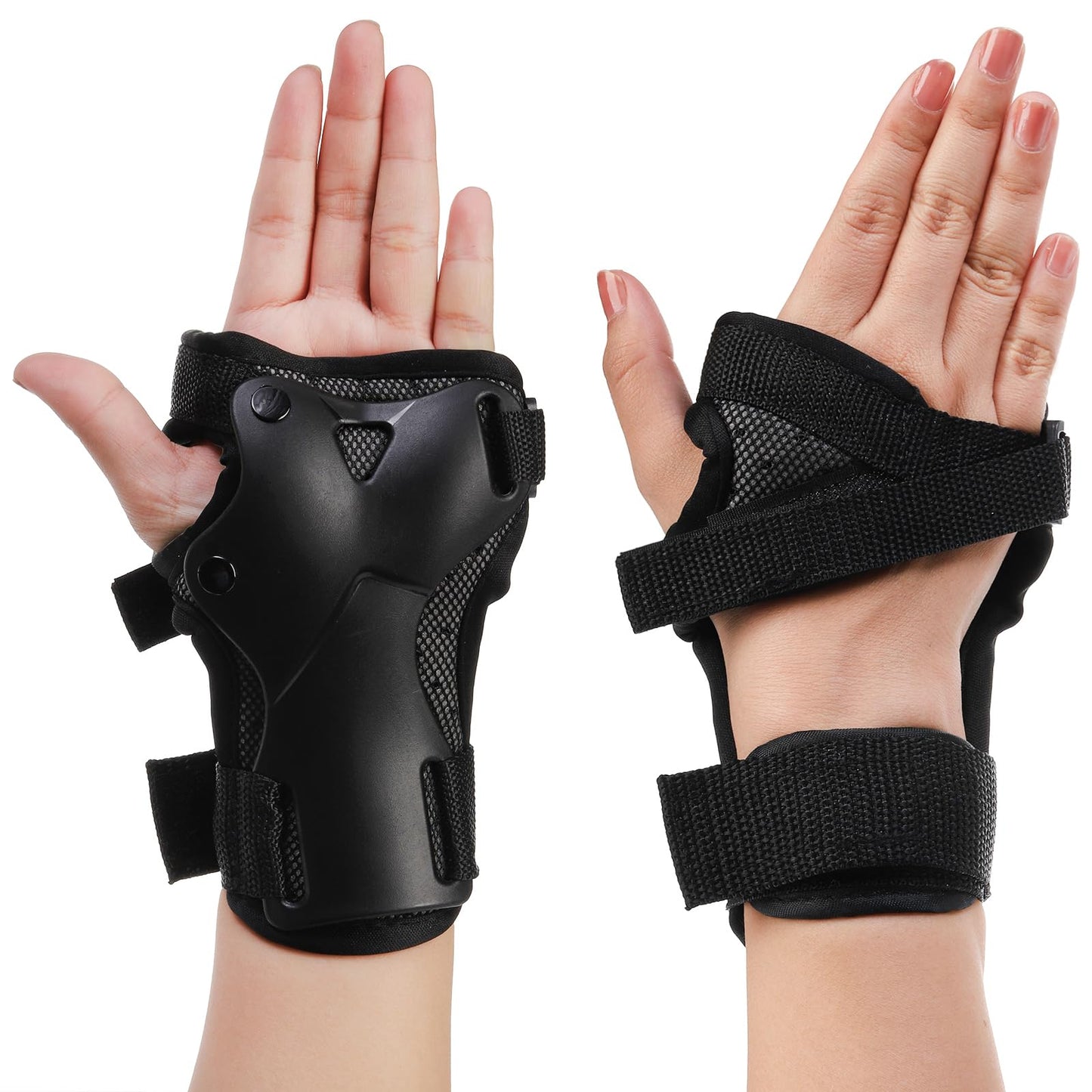 Hiceeden Wrist Guard for Roller Skating and Skateboarding, Wrist Protector (1 Pair) with Storage Bag, Wrist Brace Pads for Adult/Youth, M