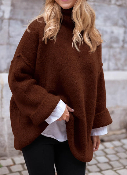 PRETTYGARDEN Oversized Sweaters for Women 2025 Chunky Turtleneck Sweater Fall Clothes Long Sleeve Tops Winter Clothing