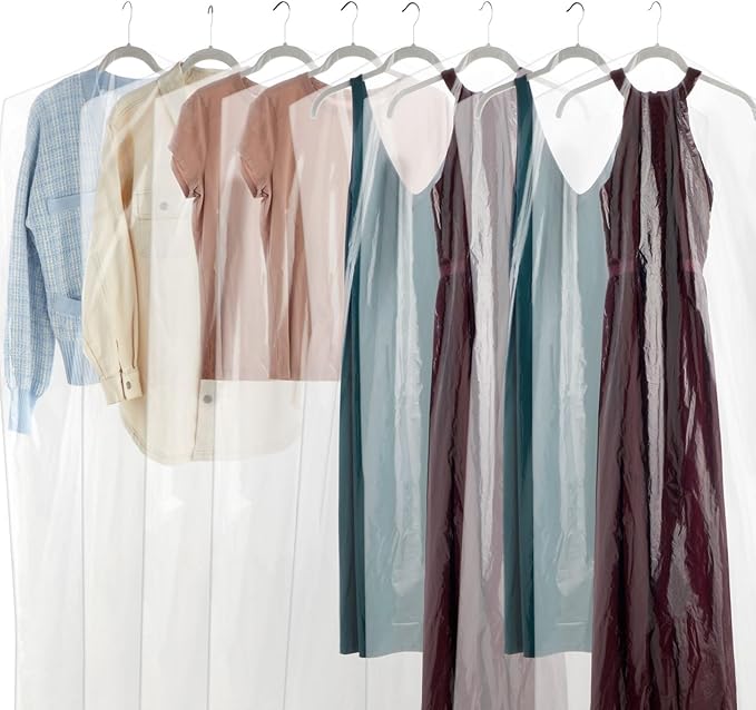 Juvale Clear Plastic Garment Bag