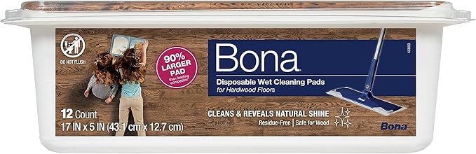 Bona Hardwood Floor Disposable Wet Cleaning Pads