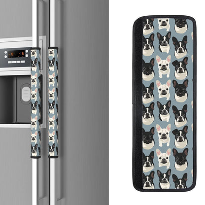 Refrigerator Door Handle Covers French Bulldog Dogs Fridge Handle Cover Washable Dishwasher Microwave Fridge Oven Door Decor Handle Cover Keep Your Kitchen Appliances Clean