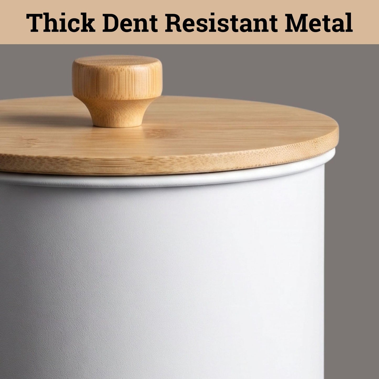 Kitchen Canisters for Countertop Set of 4 with Customizable Chalkboard Labels & Marker Pen - Big Iron Kitchen Canisters with Airtight Lids - White Canister Set - Flour and Sugar Containers Farmhouse