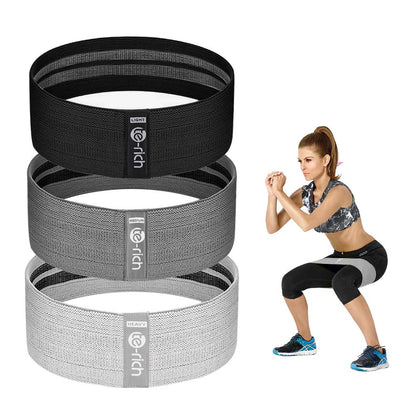 Resistance Bands, Fabric Workout Bands for Women & Men, Cloth Booty Resistance Loop Bands, Thick Squat Bands for Butt/Legs/Thigh/Hip/Glute Excersing