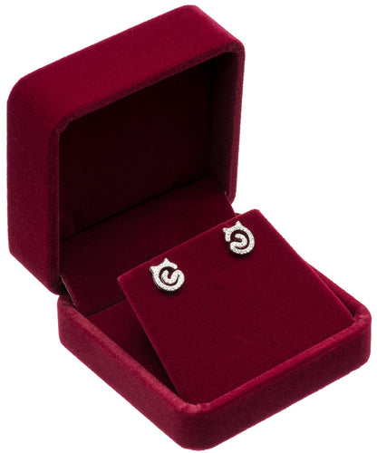 Giftop Velvet Earring Gift Boxes Jewelry Box (Red)