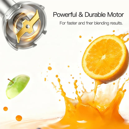 MEGAWISE new Hand Blender Series Only one Hand Blender,no attachments,12-Speed,Includes Powerful Blender Stick- Easy to Clean and Perfect for Smoothies, and More (black)