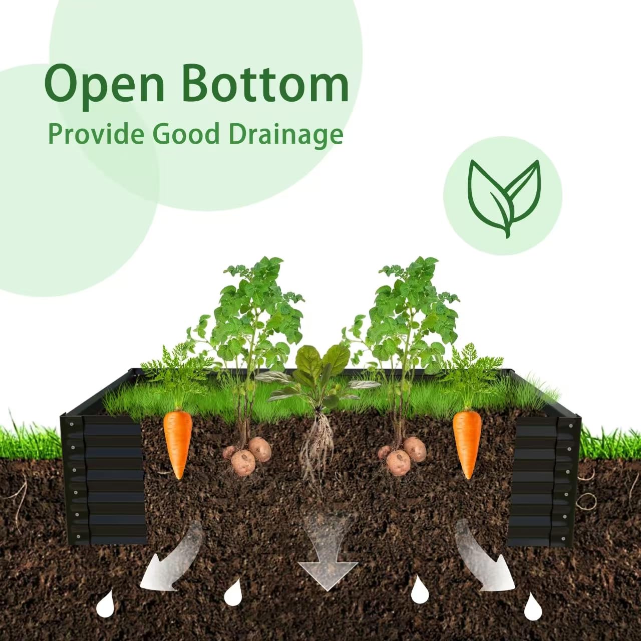 Raised Garden Bed with Greenhouse Cover, 68.7"x45"x51.5" Large Elevated Planter Box, Mini Greenhouse, Outdoor Standing Garden Bed for Vegetables, Herbs, Flowers on Patio, Balcony, Backyard