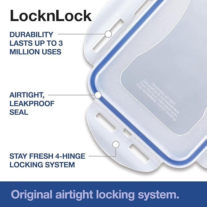 LOCK & LOCK Easy Essentials Food Storage lids/Airtight containers, BPA Free