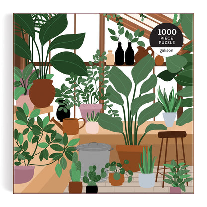 Galison House of Plants 1000 Piece Puzzle in Square Box from Galison - Fun and Botanical 1000 Piece Puzzle, Featuring Artwork from Frankie Penwill, Thick and Sturdy Pieces, Great Gift Idea