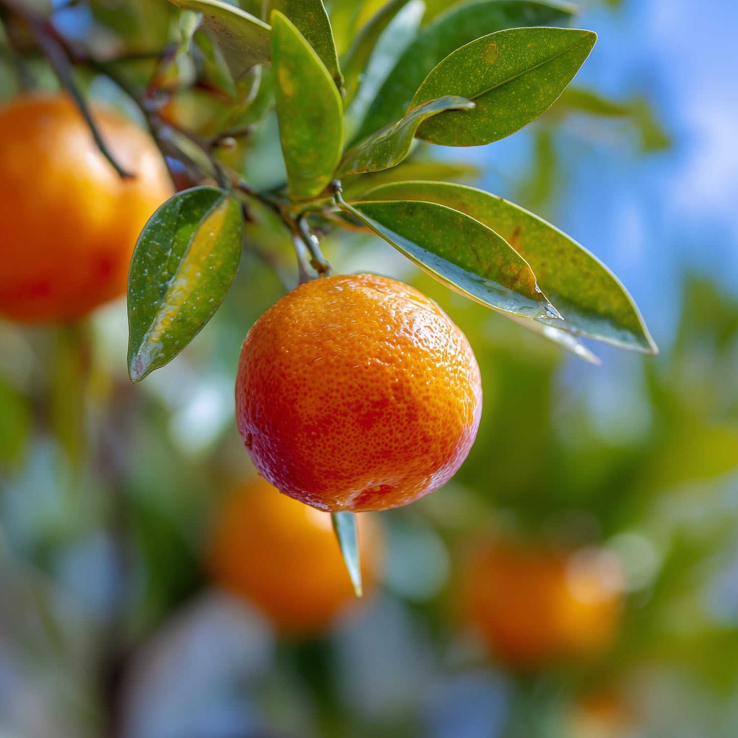 Clementine Mandarin Tree - 2-5 Inch Tall Live Plant - Potted Indoor/Outdoor Orange Fruit Seedling - Citrus x Clementina