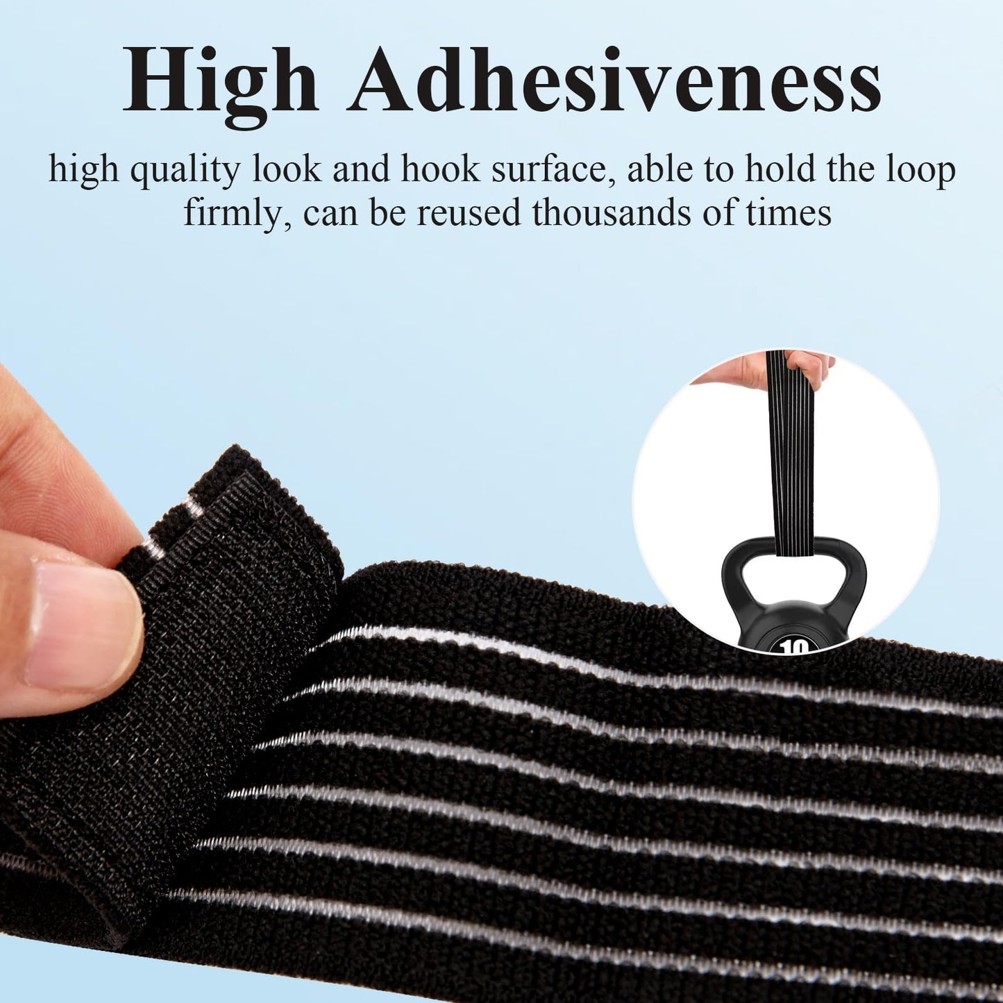 4-Pack Elastic Ice Pack Straps with Hook & Loop, 35.5"x2" Reusable Fastening Bands for Cold/Hot Therapy, Comes with Adjustable Extension Straps,Reusable Ice Belt Extender (Black)