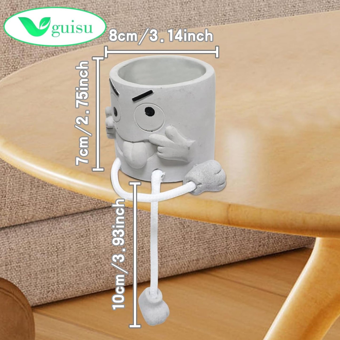 Uguisu 1PCS Cute Plant pots,2.5 Inch Succulent pots,Indoor Succulent planters,Small Flower pots for Home Decor,Room,Shelf Decor,Desk Decor.（No Plants）