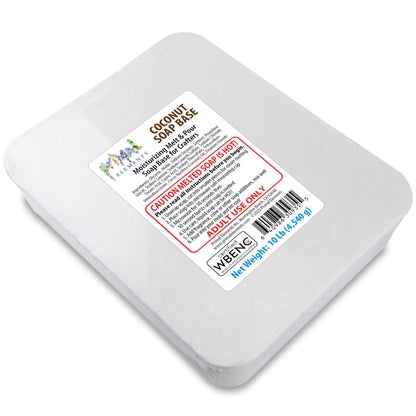 Primal Elements Coconut Oil Soap Base - Moisturizing Melt and Pour Glycerin Soap Base for Crafting and Soap Making, Easy to Cut - 10 Pound