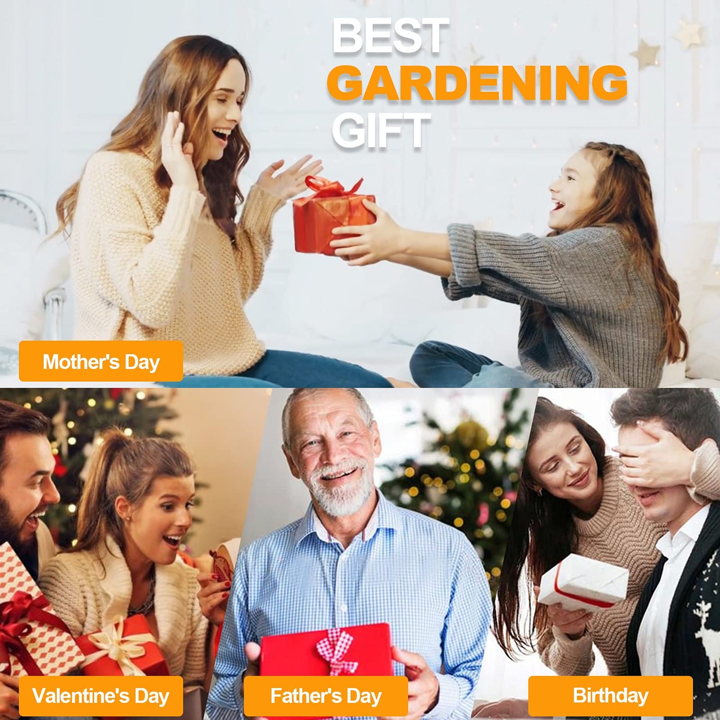Heavy Duty Gardening Gloves - Thorn Proof Rose Pruning Gloves, Long Leather Gauntlet Gloves for Men and Women, Gardening Tools and Gifts