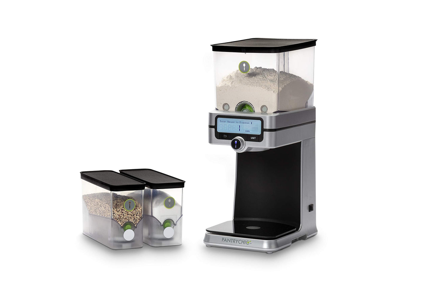 PantryChic Smart Storage System - Starter Kit - Automatically Measures & Dispenses from Storage Containers with Digital Scale Accuracy - Kitchen & Pantry Organization & Storage
