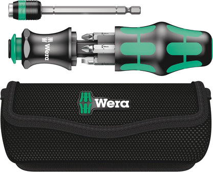 Wera Tool-Check Plus Mini Bit Ratchet, Socket, Screwdriver & Bit Set, 39pc, 05056490001 & Compact Tool Set "Kraftform 20" with Pouch, SL/PH/PZ, 7 Pieces