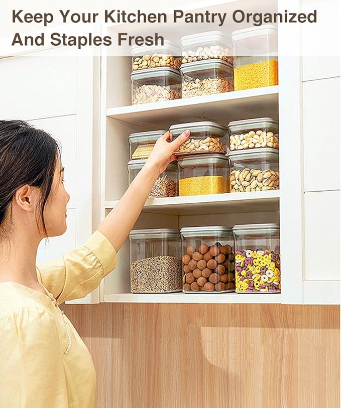 8 Pcs Pop Food Storage Containers Airtight Food Storage Containers Set