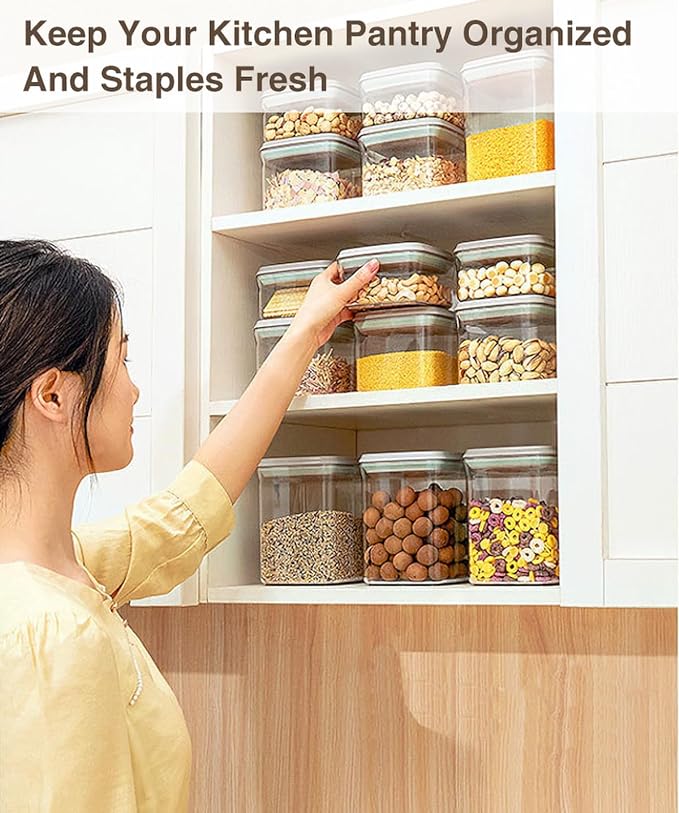 12 Pcs Pop Food Storage Containers Airtight Food Storage Containers Set