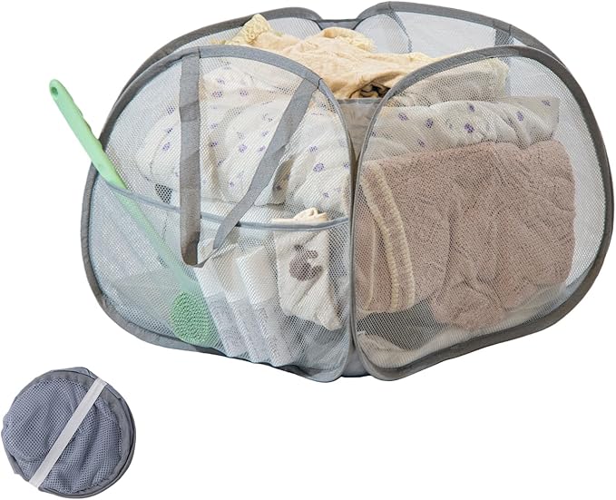 Collapsible Laundry Basket, 90L Foldable Pop-up Laundry Hamper