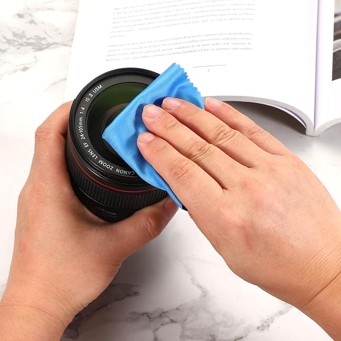 PATIKIL Eyeglass Microfiber Cleaning Cloth 7"x6", 50 Pack Glasses Cleaning