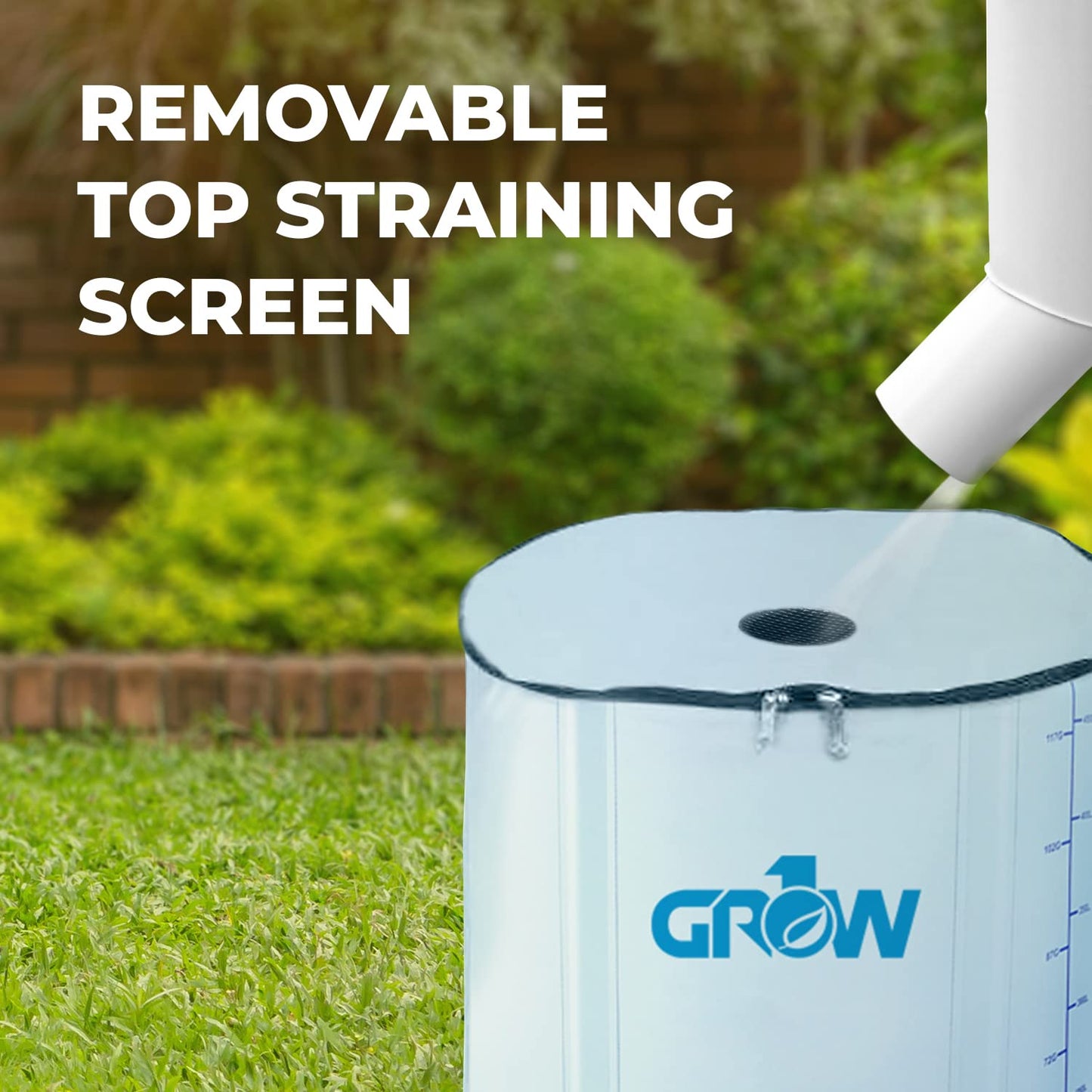 GROW1 Collapsible Reservoir Water Tank 265 Gallon Water Storage Barrel Container Portable for Garden Plants Gardening Greenhouse