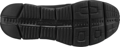 Skechers Men's Equalizer 4.0 Trainers, Black Black Mesh Pu Black Trim Bbk, 9 UK