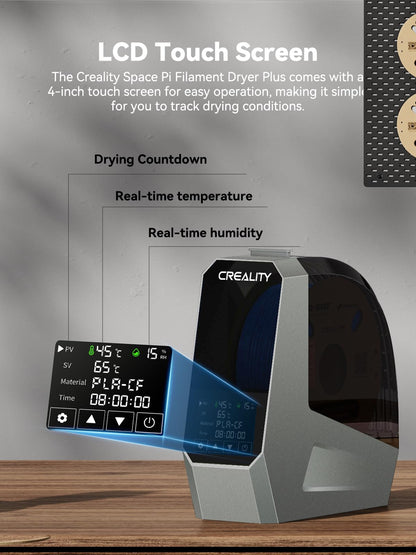 Creality Space PI Filament Dryer, 3D Printer Dryer Box with 360° Heating, Upgraded Filament Dehydrator for PLA ABS PETG TPU 1.75/2.85 mm
