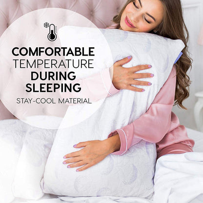 pillowLY Shredded Memory Foam Pillow For Neck Support & Pain Relief - 2 Comfort Zones (Soft & Firm) Adjustable for Stomach Back & Side Sleepers, Best Orthopedic Sleeping Pillow - Bamboo Cover