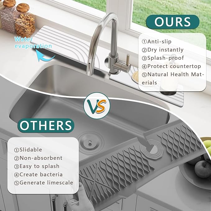 Kitchen Sink Diatomite Splash Guard