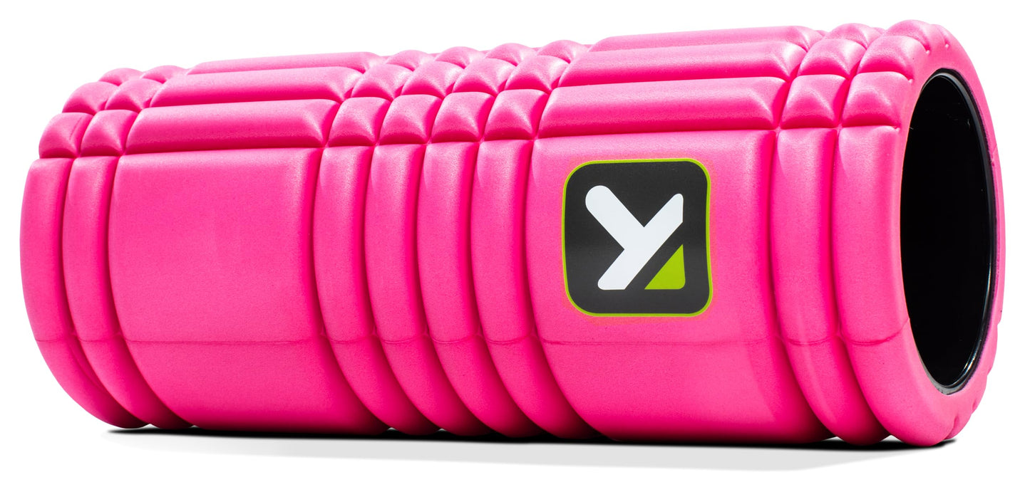 TRIGGERPOINT Performance Therapy Grid Foam Roller for Exercise, Deep Tissue Massage and Muscle Recovery, Original (13-Inch), Pink
