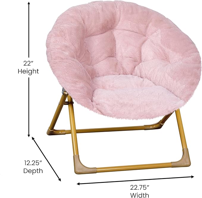 Flash Furniture Gwen Kids Cozy Mini Folding Saucer Chair
