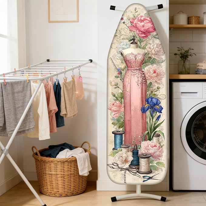Nuxovilar Ironing Board Cover Needle Cotton 15x54 Inches | Ironing Board Cover