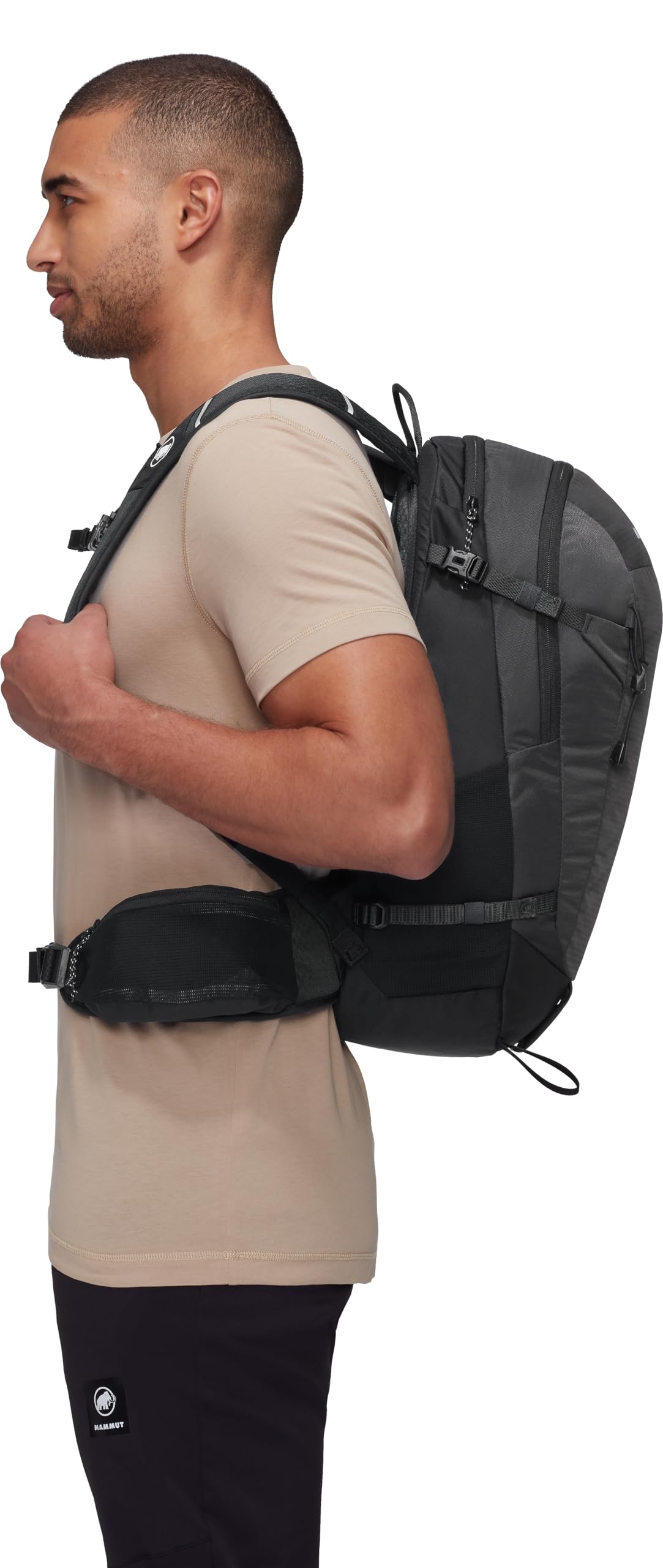 Mammut Outdoor Daypack 20L Adult Backpack for Hiking and Travel, Hydration Pocket, Phantom-Black, 20L