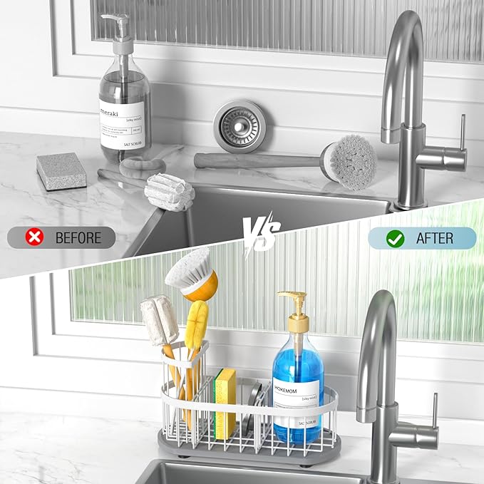 Kitchen Sink Caddy Organizer, Sponge Holder