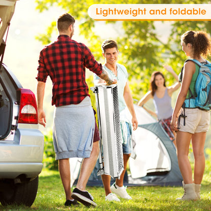 Uten Barbecue Grill, Stainless Steel BBQ, Large Folding Portable BBQ Grill, Charcoal Grill for Outdoor Cooking Camping Hiking Picnics