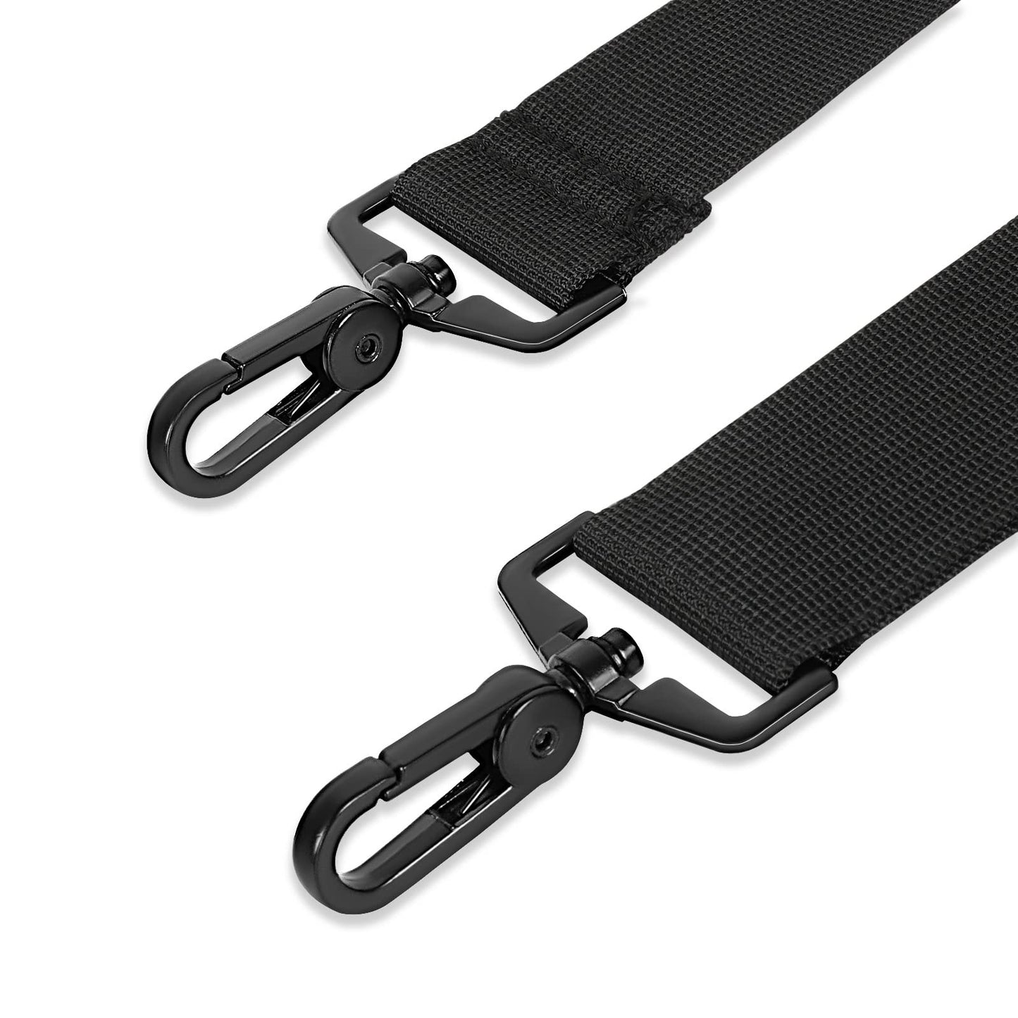 Taygeer Shoulder Strap, 52" Universal Replacement Laptop Shoulder Strap Luggage Duffel Bag Strap Adjustable Comfortable Belt with Metal Hooks for Briefcase Computer Messenger Bag Laptop Case, Black