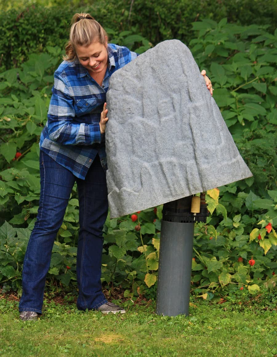 Emsco Group 2282 Natural Granite Appearance – Extra Large & Tall – Lightweight – Easy to Install Landscape Rock, Large & 2182 Medium – Lightweight Landscape Rock-Resin, Sandstone