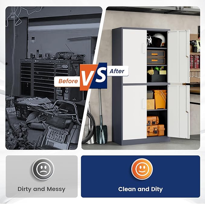 Yizosh Metal Storage Locking Cabinet