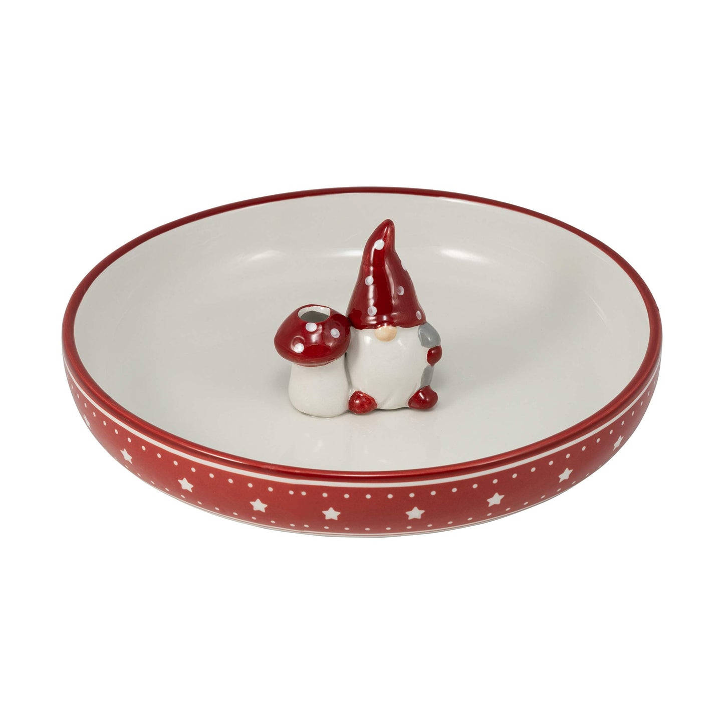 10 Strawberry Street Merry Morsels Appetizer Tray, Nordic Gnome