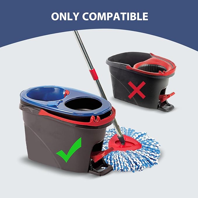 Spin Mop Replacement Set for O-Ceda 2-Tank System, Includes 2 Mop Head
