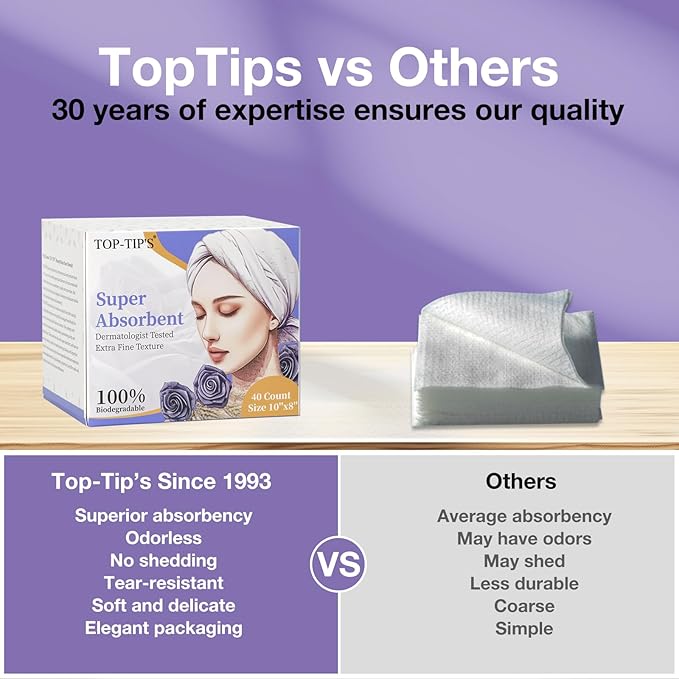 Disposable Face Towels, Biodegradable Soft & Skin Friendly Face Towelettes