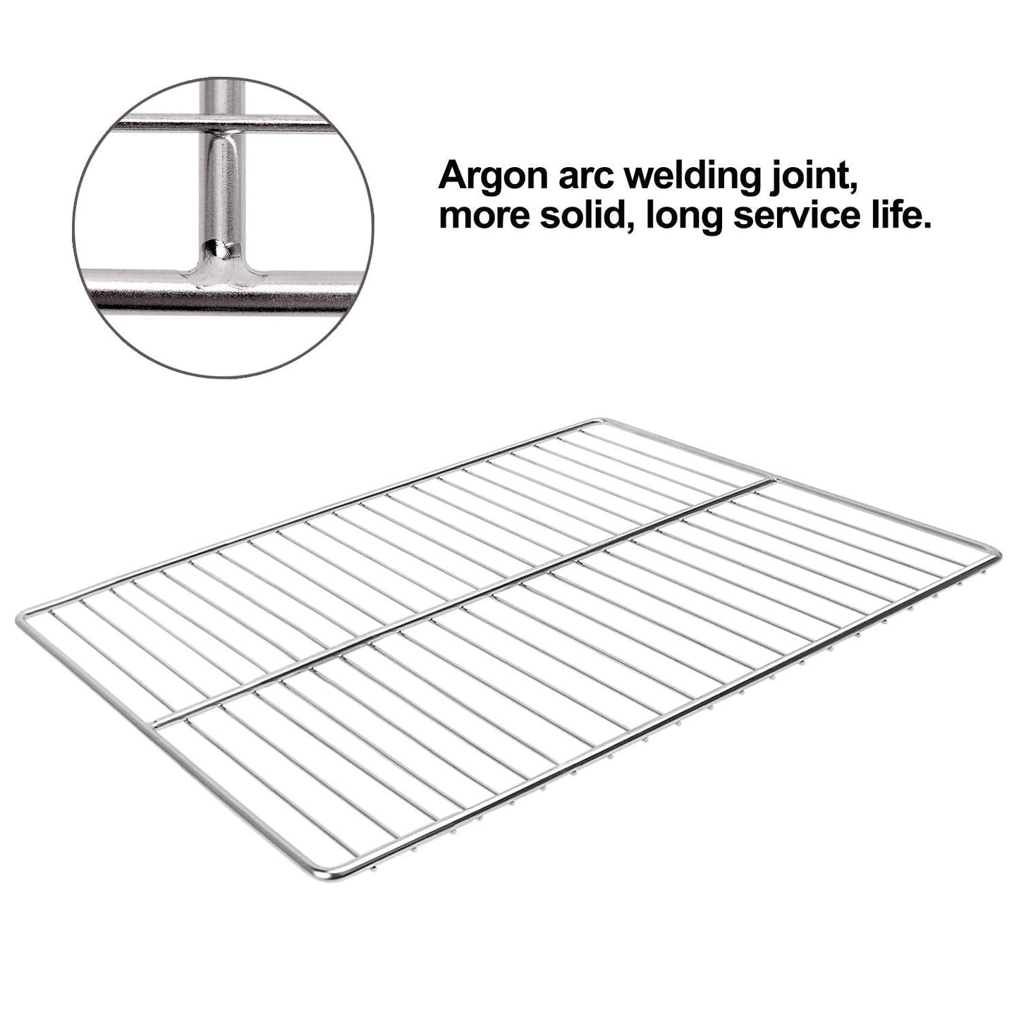LANEJOY BBQ Grill Grates Replacement, Stainless Steel Barbecue Wire Mesh, Multifunction Cooking Grate for Outdoor Grill 2 Pack （15 3/4''*11 13/16''）