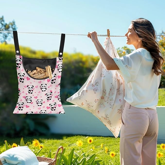 Clothes Pin Hanging Bag, Large Capacity Clothespin Bag Clothes Pin Hanging Bag
